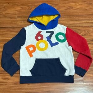 Polo Ralph Lauren Color Block Kids Hoodie Medium- SZ 10/12